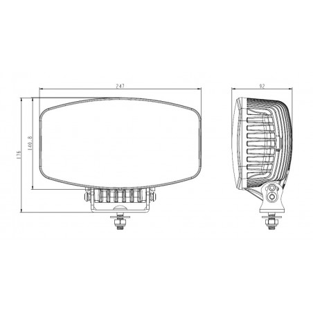 Reflektor SKYLED Jumbo Oculus FULL LED 10, 90W, ze światłem pozycyjnym