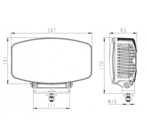 Halogen Led czarny