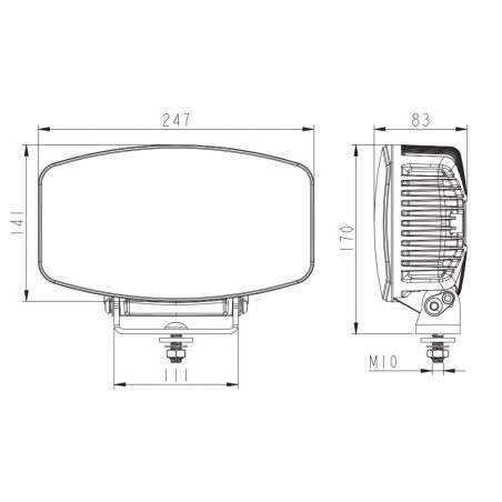 reflektor LED dla transportu gabarytowego