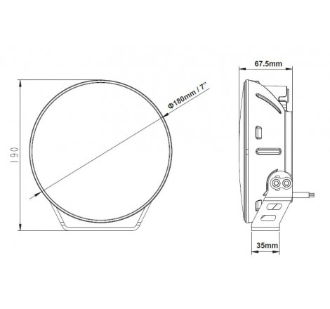 Halogen drogowy tir