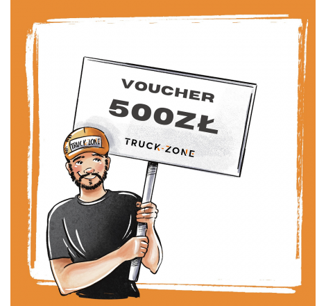 Karta podarunkowa, Voucher prezentowy 500 zł | Truck Zone