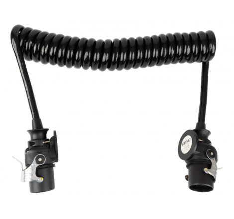 Przewód spiralny naczepy TIR 2x 15 PIN 5m 24V | Truck Zone