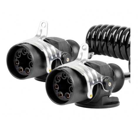 Przewód spiralny naczepy TIR 2x 7 PIN typ EBS 5m 24V | Truck Zone