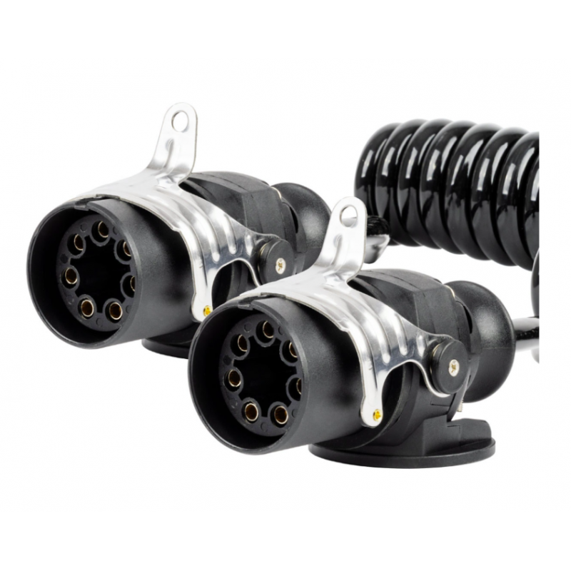 Przewód spiralny naczepy TIR 2x 7 PIN typ EBS 5m 24V | Truck Zone