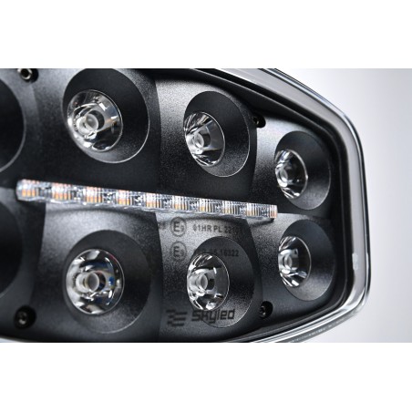 Halogen reflektor drogowy dalekosiężny SKYLED Jumbo Octan Black FULL LED