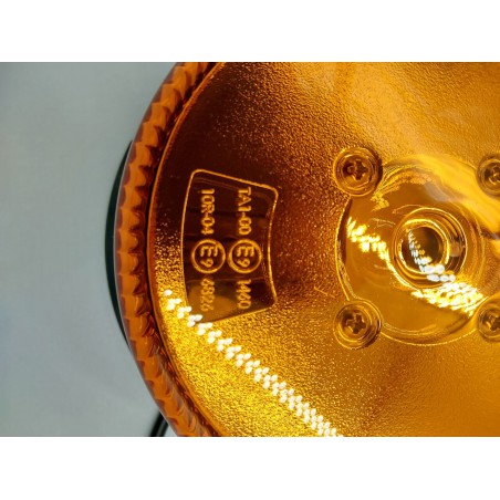Kogut niski LED SKYLED (3 śrubki, pomarańczowy klosz, R65,12-24V)